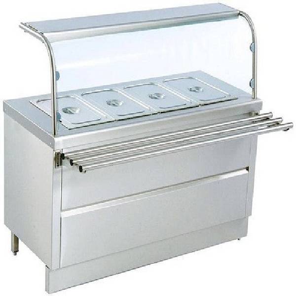 SS Hot Food Bain Marie Counter